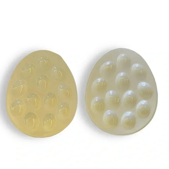 BIA CORDON BLEU Oval Deviled Egg Dishes - Set of 2 - Picture 3 of 7